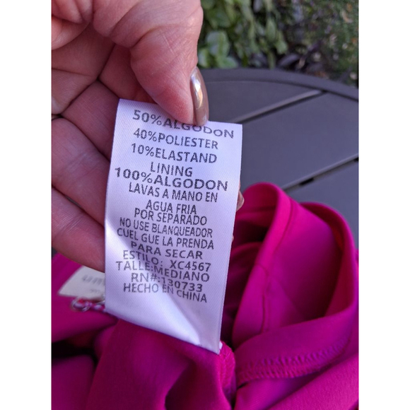 NWT🔥 Umgee Fuchsia Sleeveless Mini Dress Skort Skater Sz.M - Picture 11 of 12